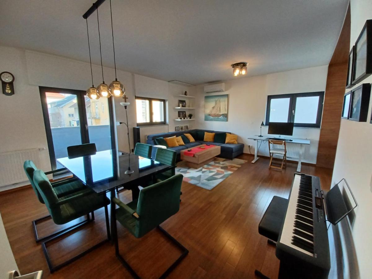 Modern 4-Star Luxury Apt - Wfh Ready, Free Parking Загреб Экстерьер фото