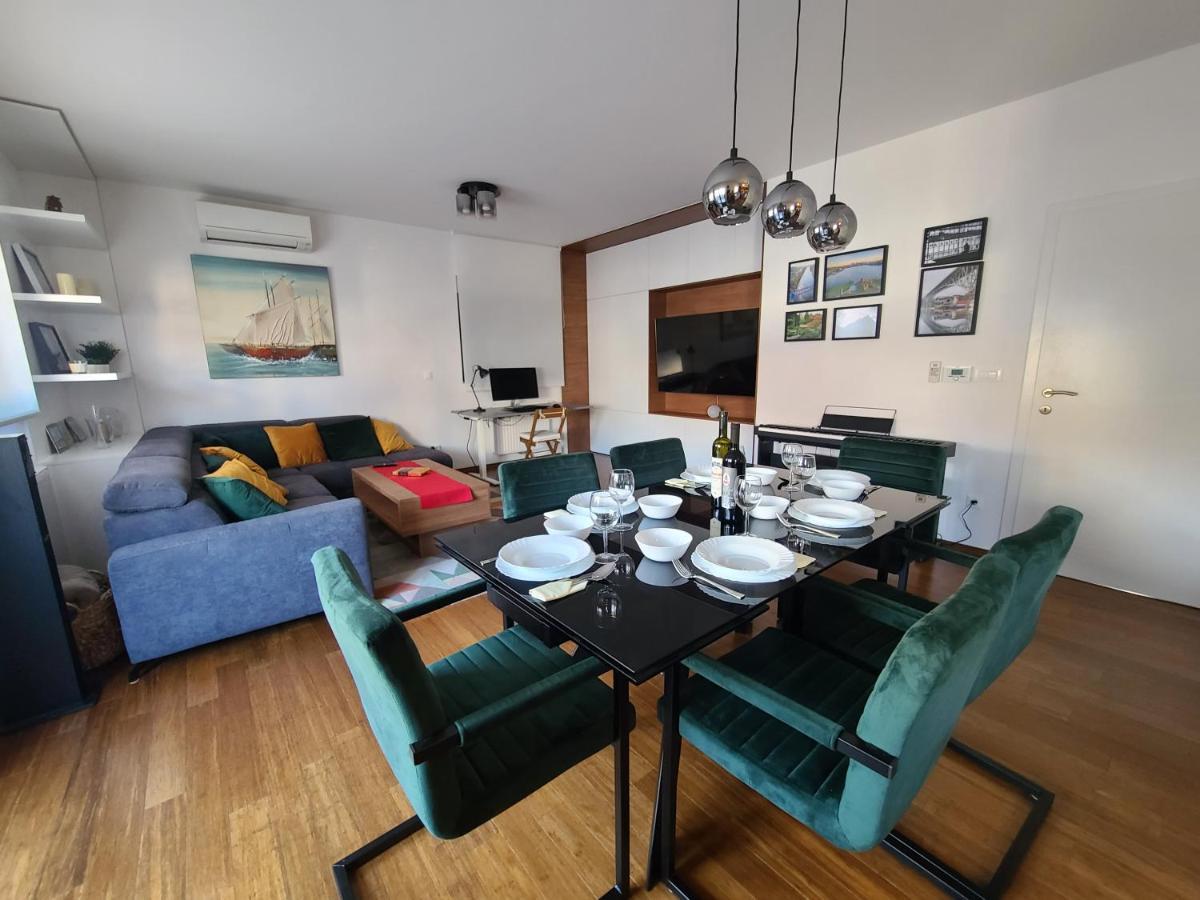 Modern 4-Star Luxury Apt - Wfh Ready, Free Parking Загреб Экстерьер фото